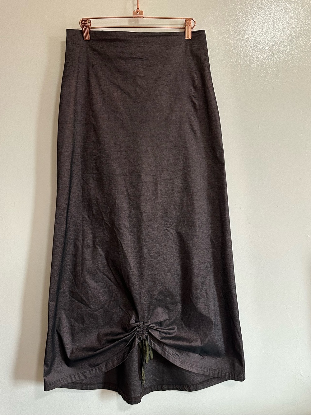 Vintage Weston Wear Ruched Maxi Skirt or Strapless Dress, 90s, Size S